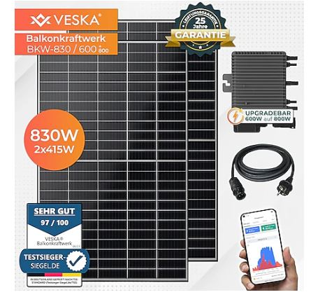 Veska Balkonkraftwerk 600W-800W